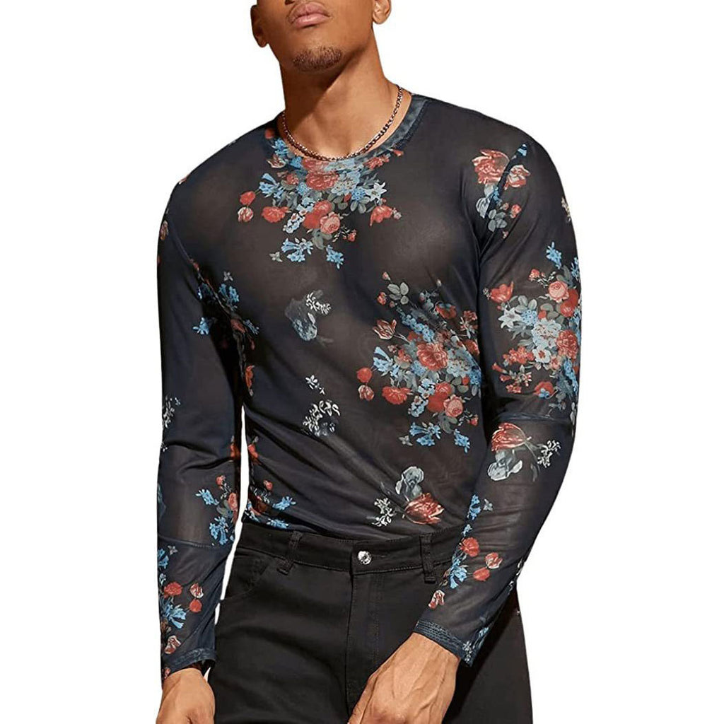 Dünnes Mesh-T-Shirt für Herren