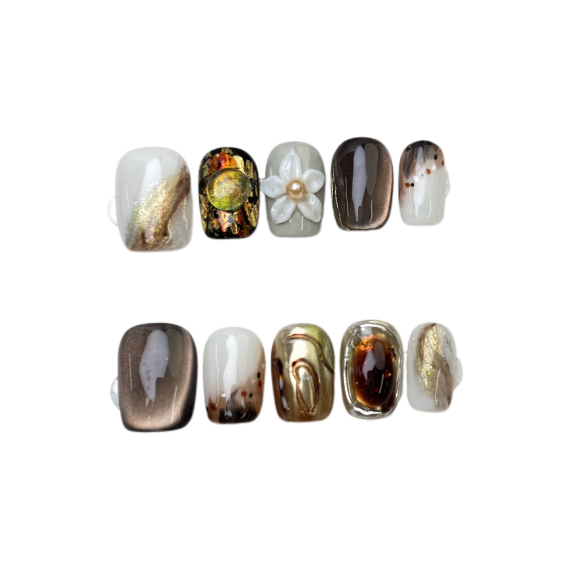 3D Herz Nagel-Tips