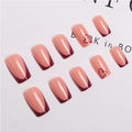 Press On Nails zum Valentinstag, Weinrot Herz – Ansicht 4
