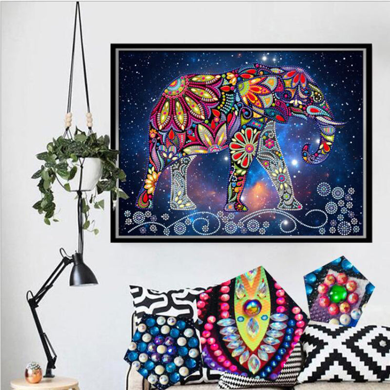 Diamond Painting „Elefanten-Spaziergang“ – Bild 5 | LuxeStyle