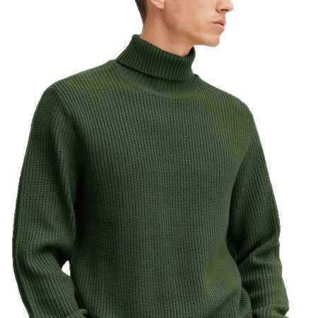 Herren-Turtleneck-Pullover mit Streifen
