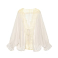 Leichte Bluse mit Spitze und Bindedetail – Bild 1 | LuxeStyle