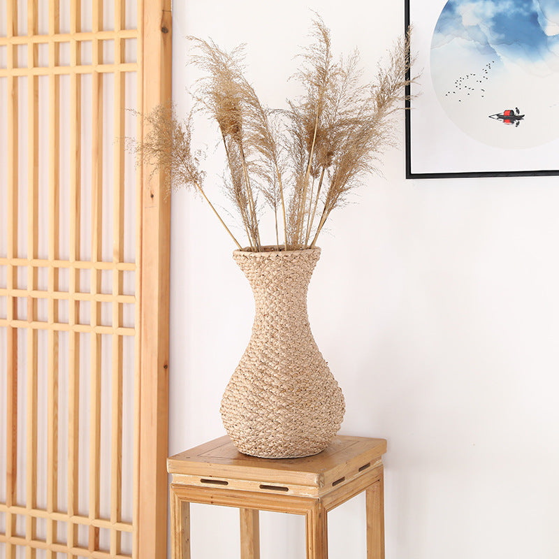 Geflochtene Vase aus Pflanzenfasern – Bild 4 | LuxeStyle