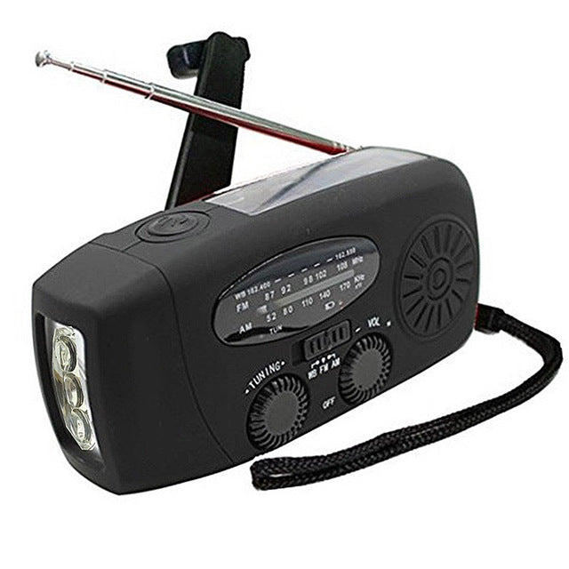 Solar-Kurbelradio mit Taschenlampe