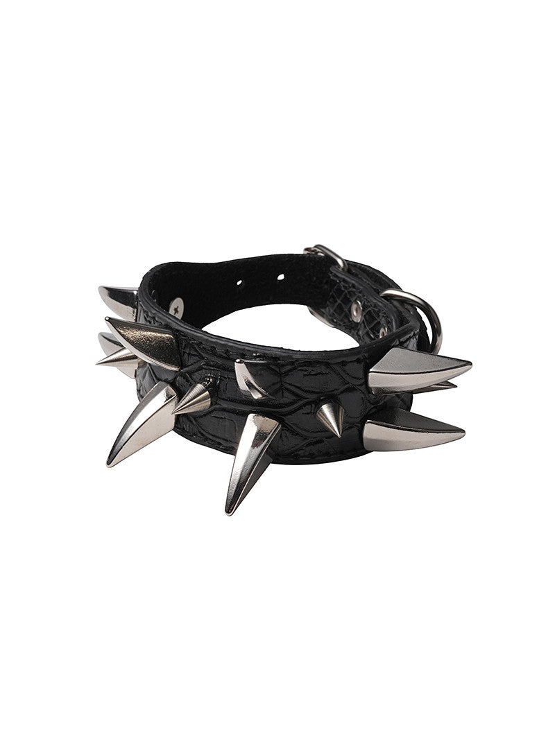 Schlangenmuster-Armband mit Nieten – Bild 4 | LuxeStyle