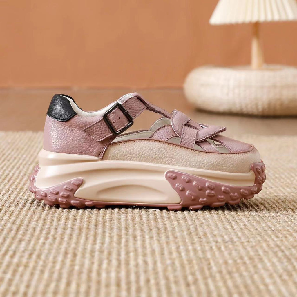 Hohlkehlsandalen mit PU-Lining