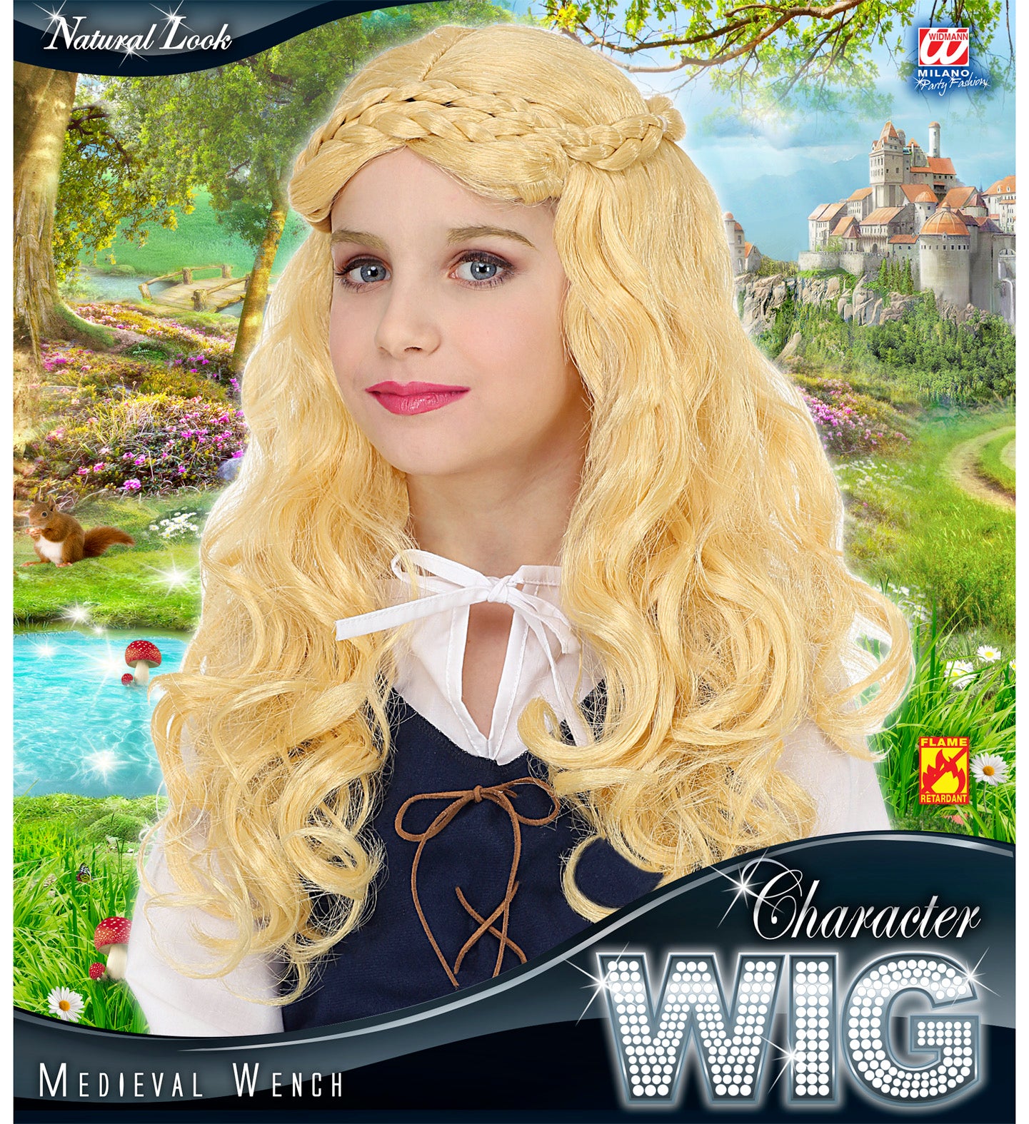 Perücke Magd Mittelalter blond