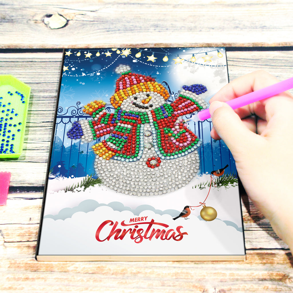 DIY Diamond Painting Notizbuch Schneemann A5 – Bild 6 | LuxeStyle