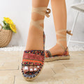 Damen Plus-Größen Straps Flachschuhe