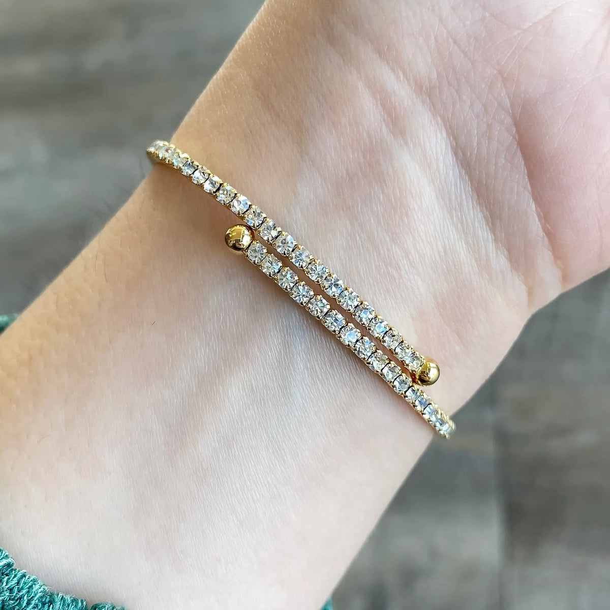 Diamantbesetztes Edelstahl-Armband – Bild 8 | LuxeStyle