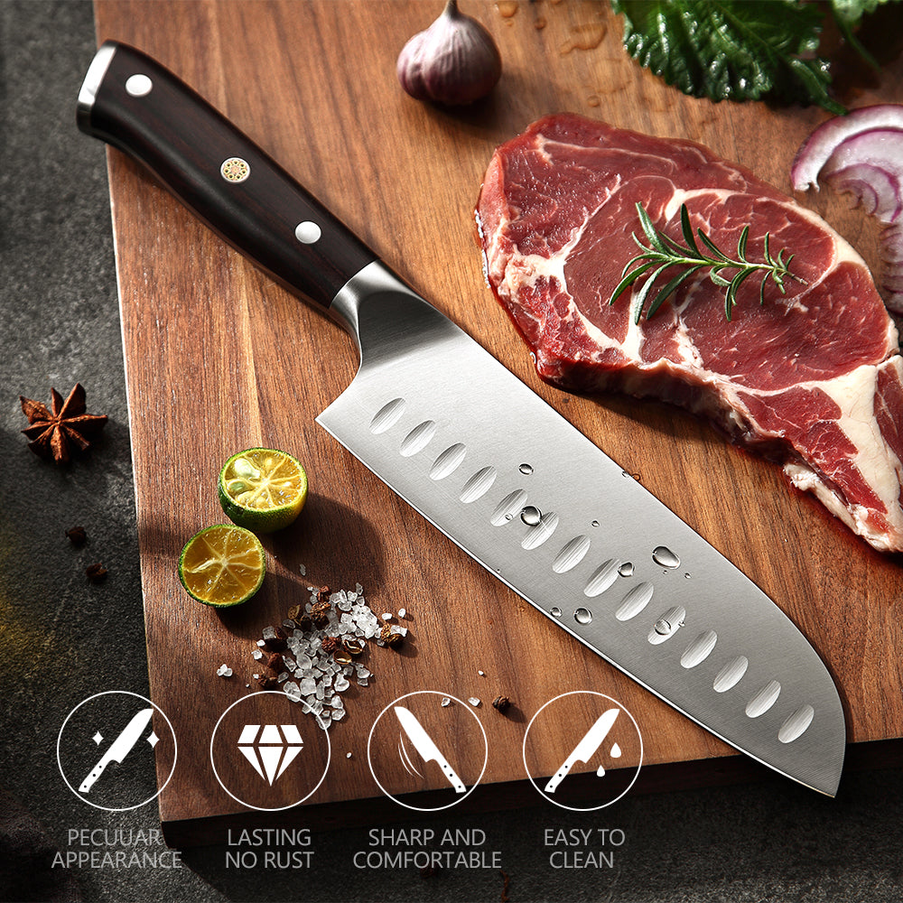 Stahlmesser mit Ebenholzgriff | LuxeStyle