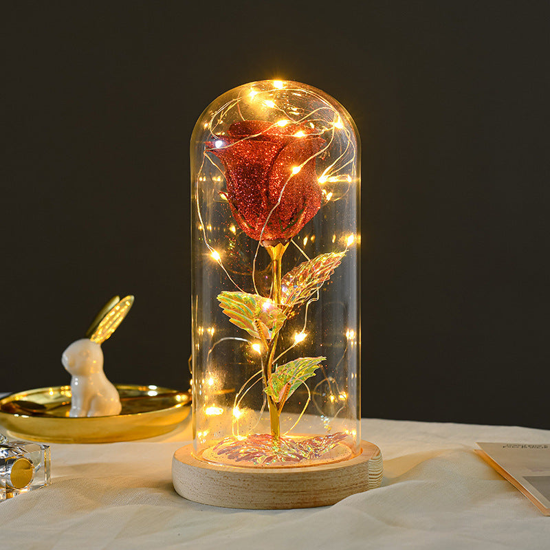 Ewige Rose mit LED-Licht