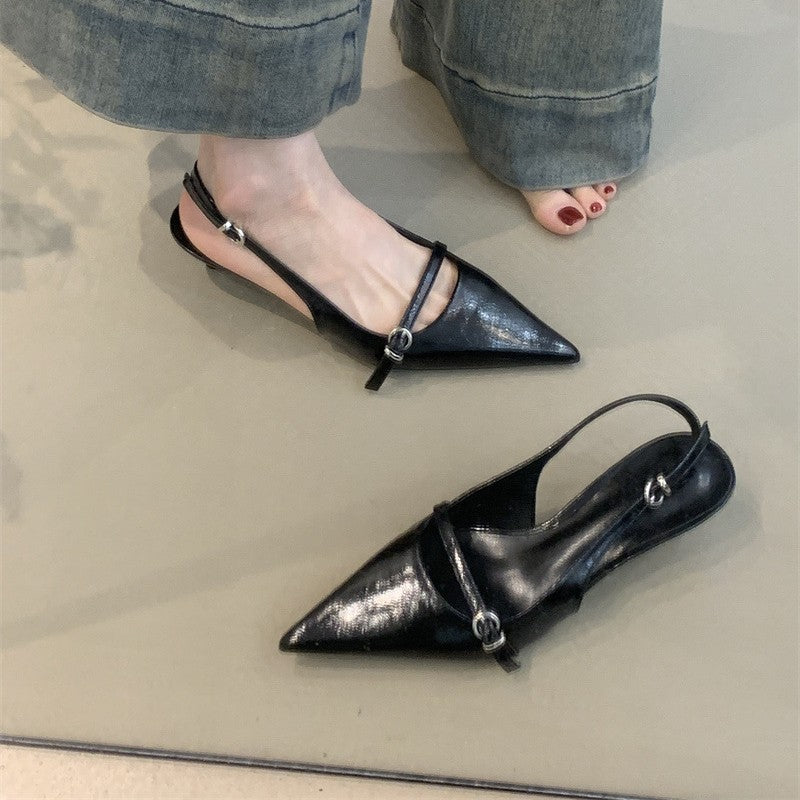 Baotou Riemchensandalen mit spitzer Zehenpartie | LuxeStyle