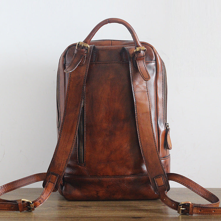 Rückentasche aus Vintage-Leder – Bild 10 | LuxeStyle