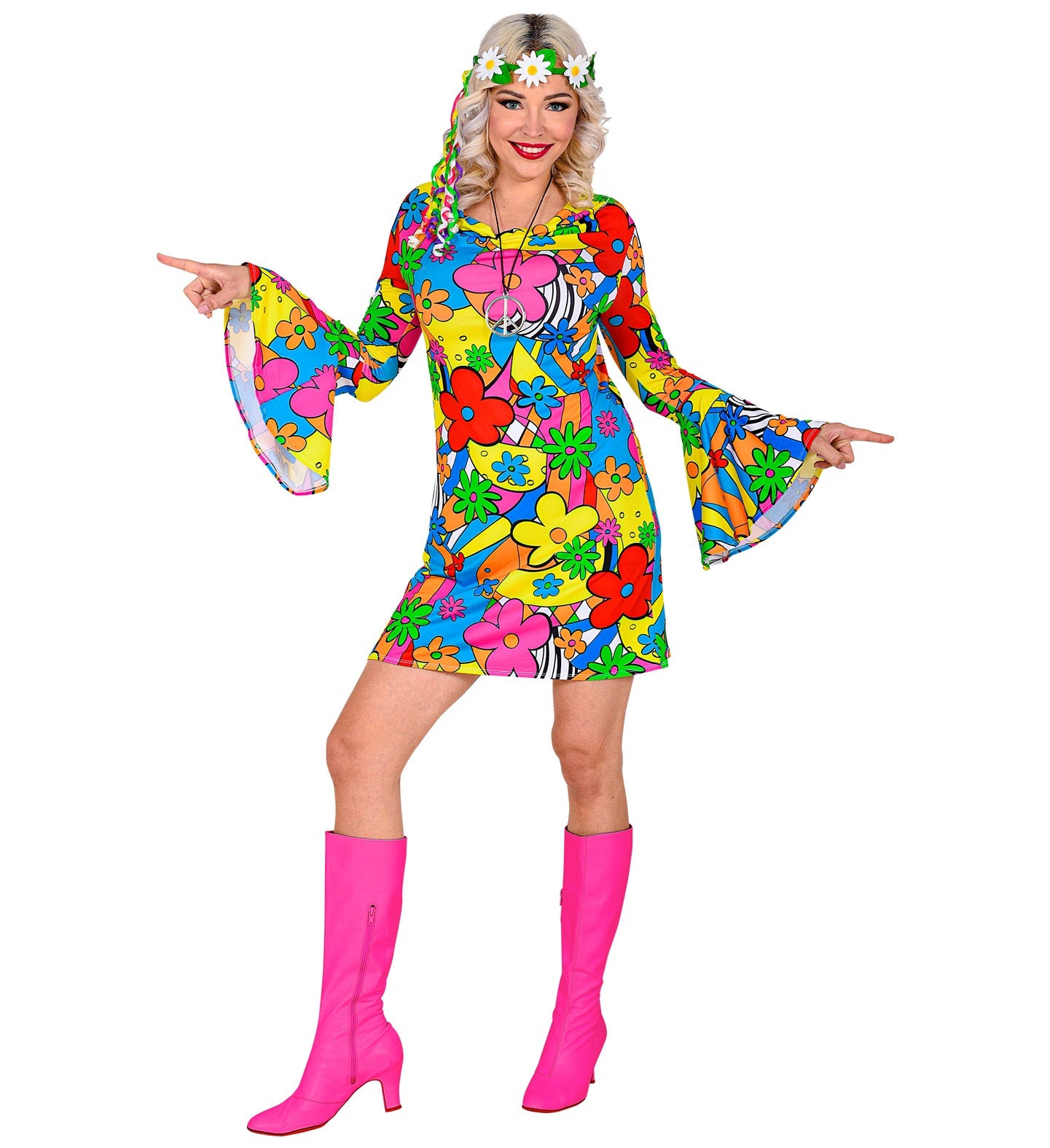 Kostüm 60er Jahre Flower Power