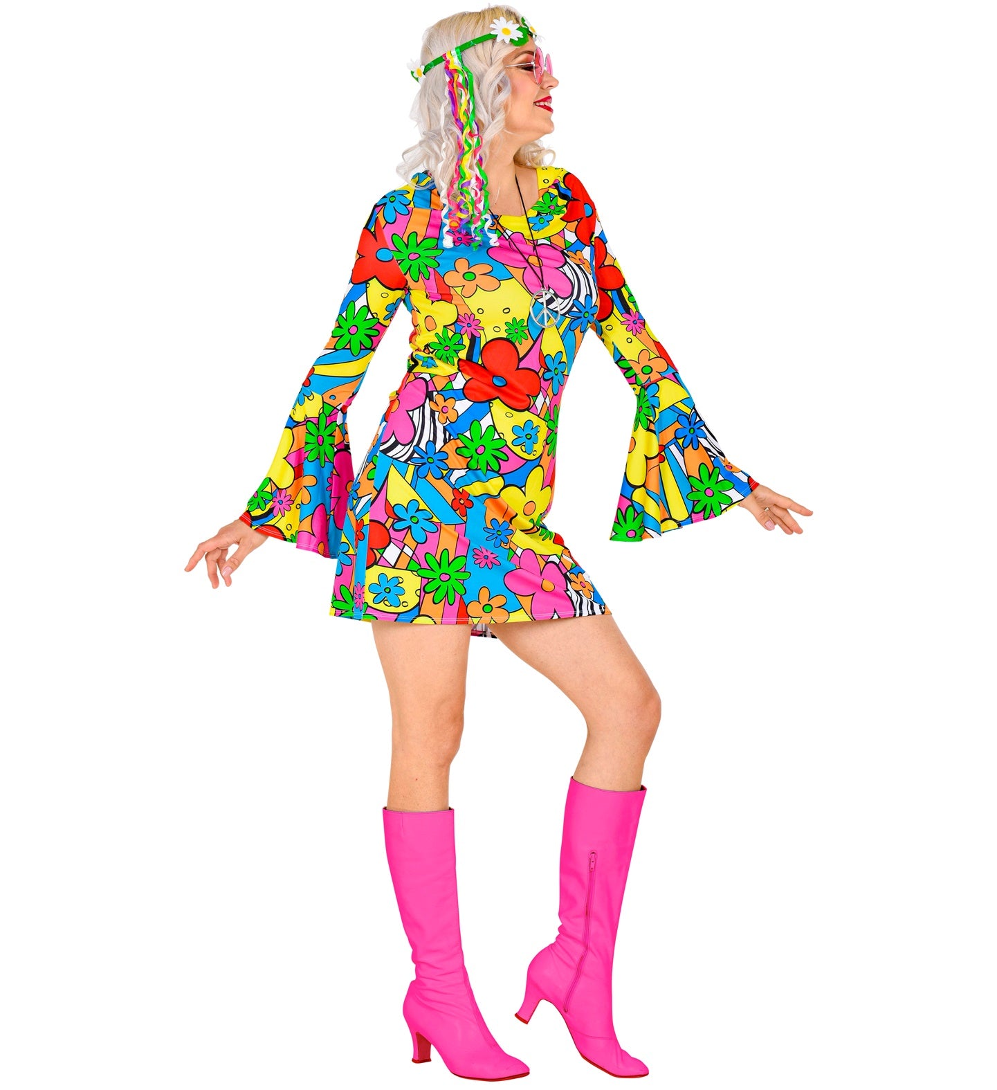 Kostüm 60er Jahre Flower Power