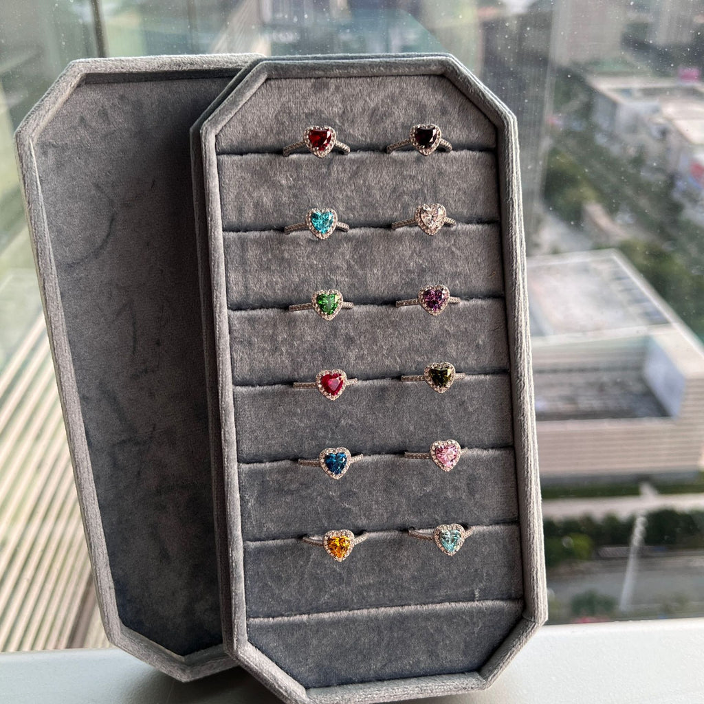 Sternzeichen Ring mit bunten Zirkonia aus Silber – Bild 7 | LuxeStyle
