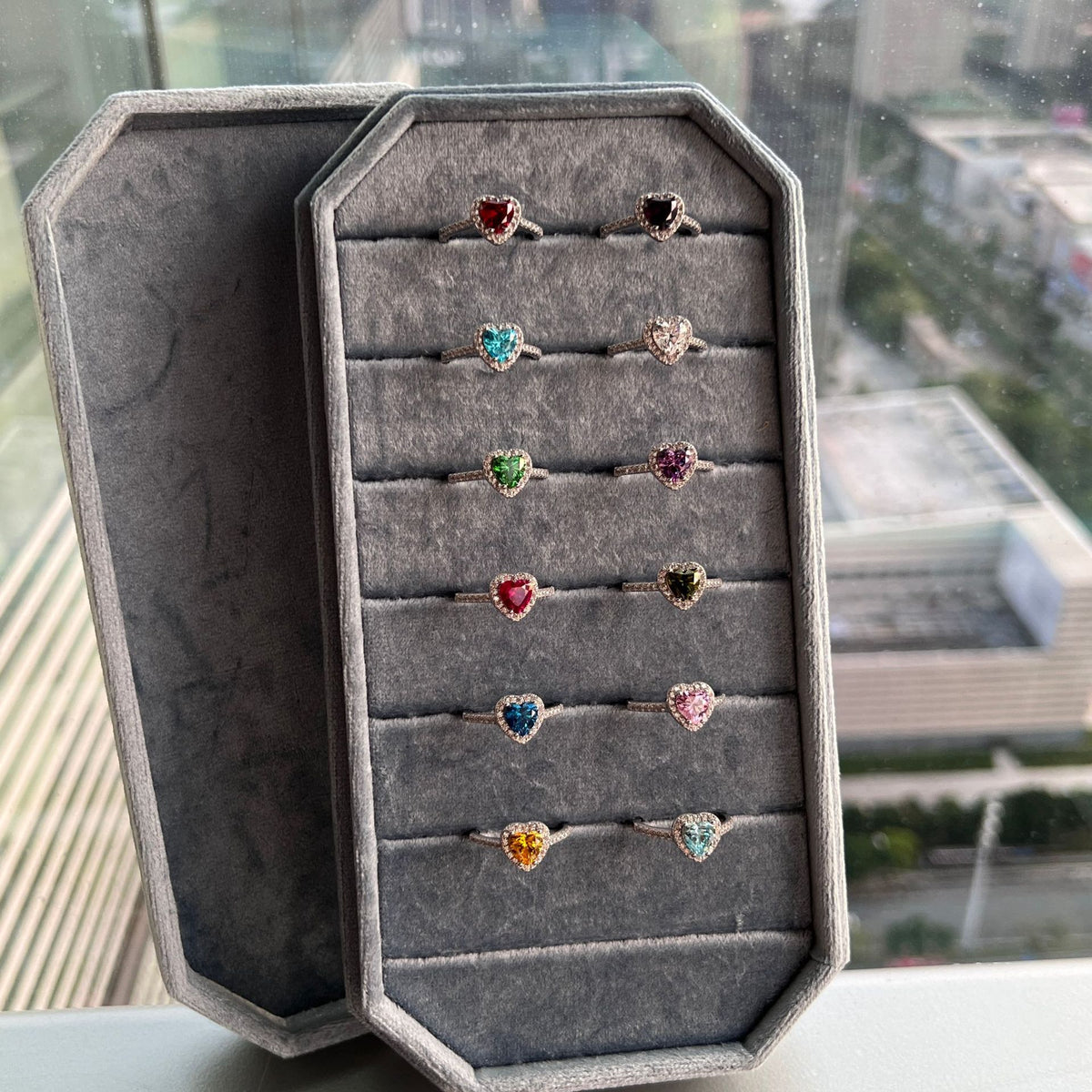 Sternzeichen Ring mit bunten Zirkonia aus Silber – Bild 7 | LuxeStyle