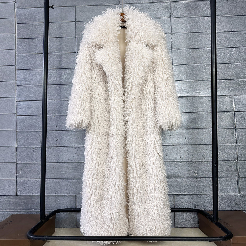 Eleganter Wollmantel mit Revers für Damen