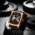 Herren Quarz-Armbanduhr, quadratisch | LuxeStyle