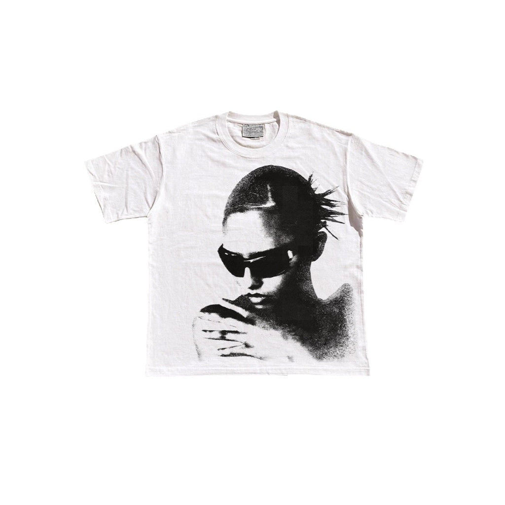 Print-Loose-Fit-Shortsleeve-T-Shirt für Paare