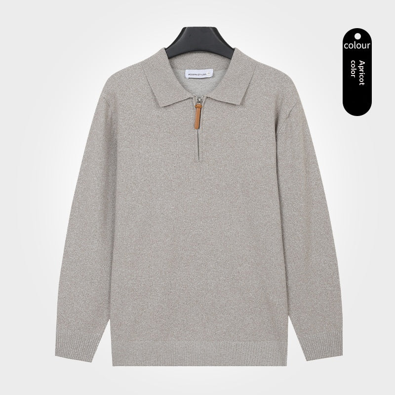 Strickpullover mit Reissverschluss für Herren – Bild 9 | LuxeStyle