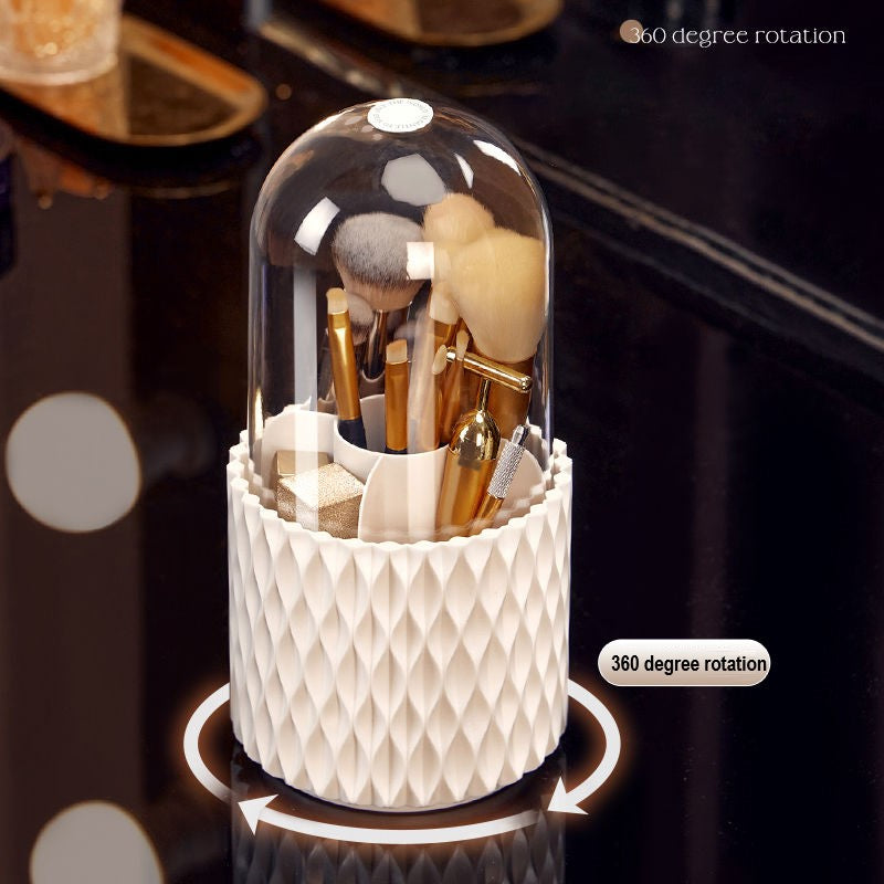 360° drehbarer Make-up Pinsel-Organizer mit Deckel