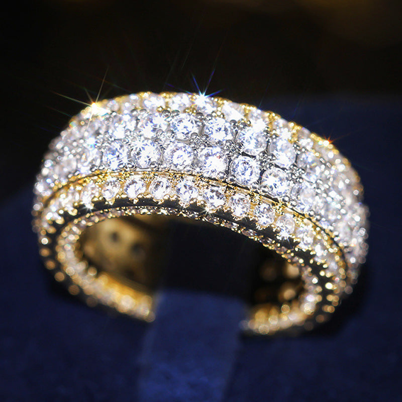 Eleganter Zweifarbiger Zirkonia-Ring – Bild 4 | LuxeStyle