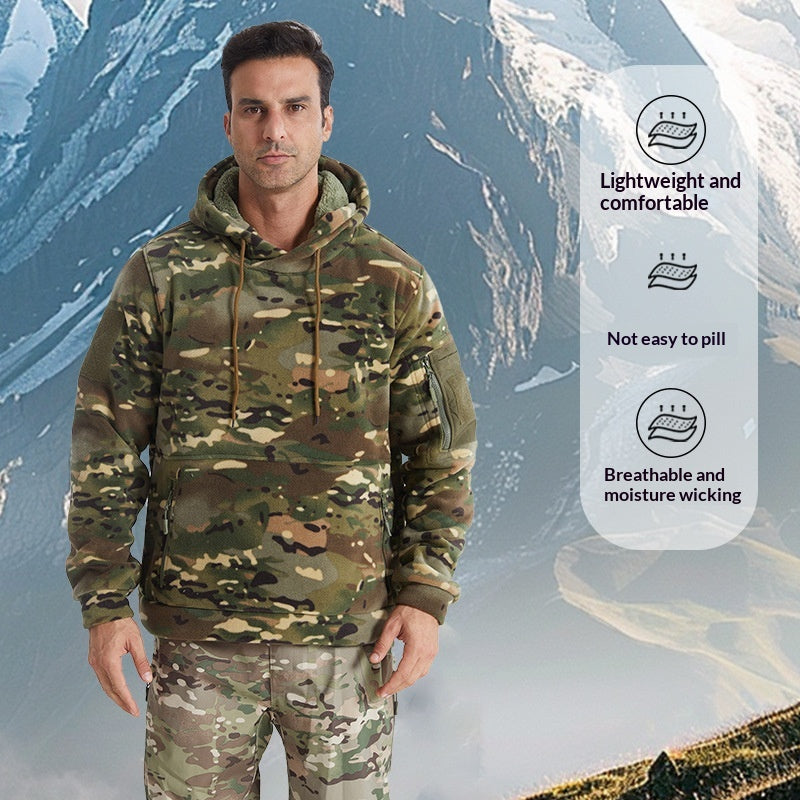 Thermo-Fleece Hoodie für Herren, Camouflage