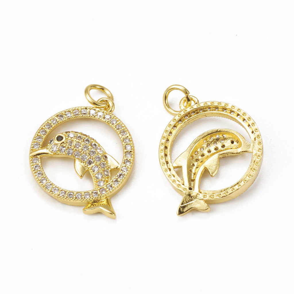5-teilige Anhänger-Set mit Cubic Zirconia