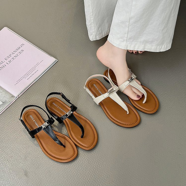 Damen Flache Sandalen mit Riemen – Bild 7 | LuxeStyle