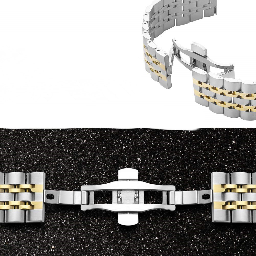 Edelstahl-Armband mit Schmetterlingsschliesse – Bild 8 | LuxeStyle