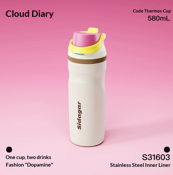 Studenten-Becher mit Sprühfunktion, 580 ml