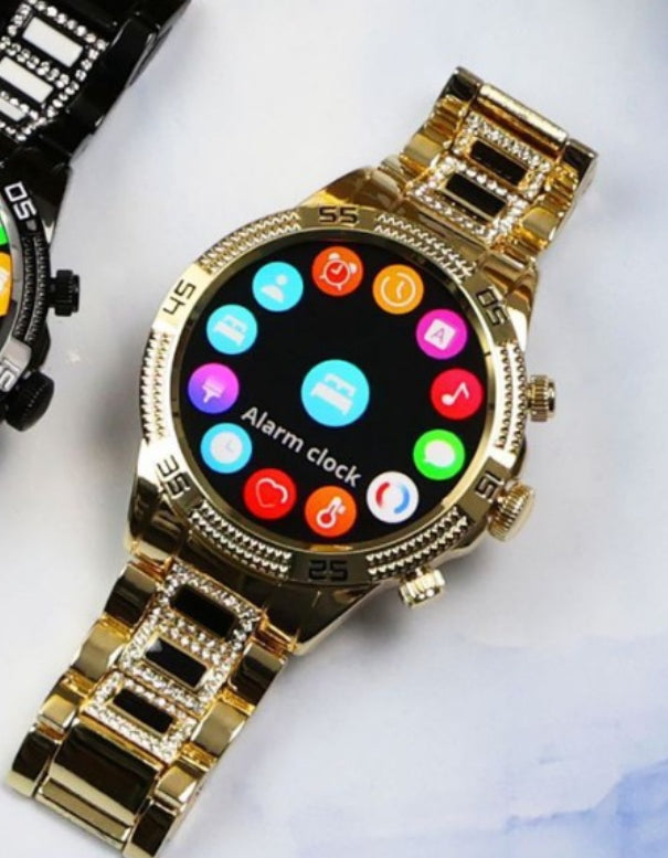 Smartwatch mit Bluetooth-Anruf & Diamant-Optik – Bild 4 | LuxeStyle