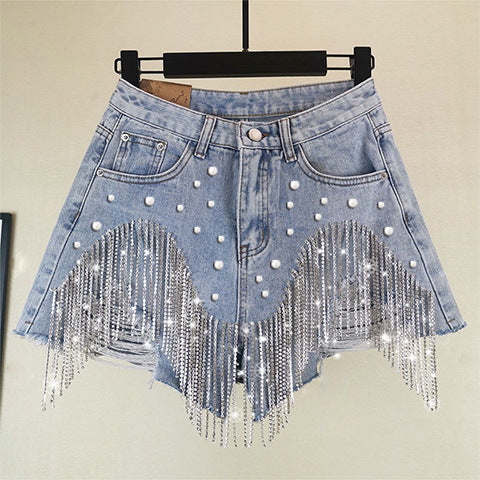 Fashionable Damen Shorts mit Ripped Edges