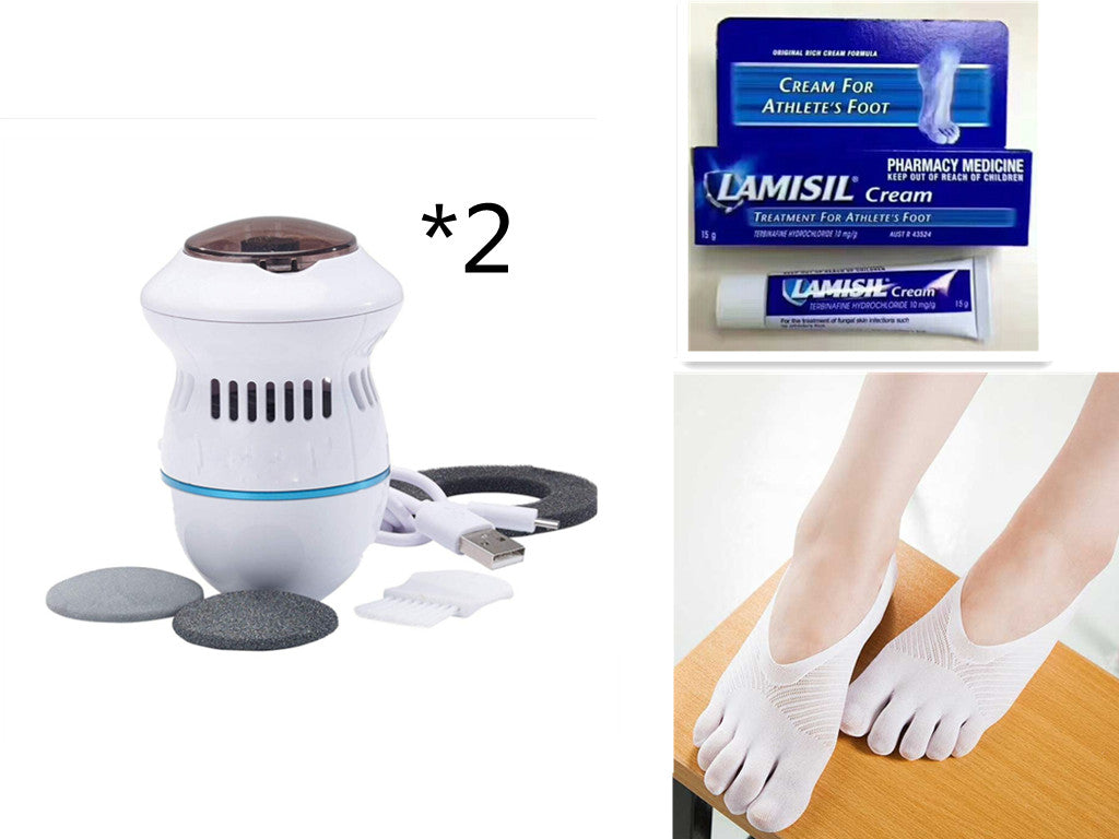 Elektrische Fussfeile mit Massagefunktion