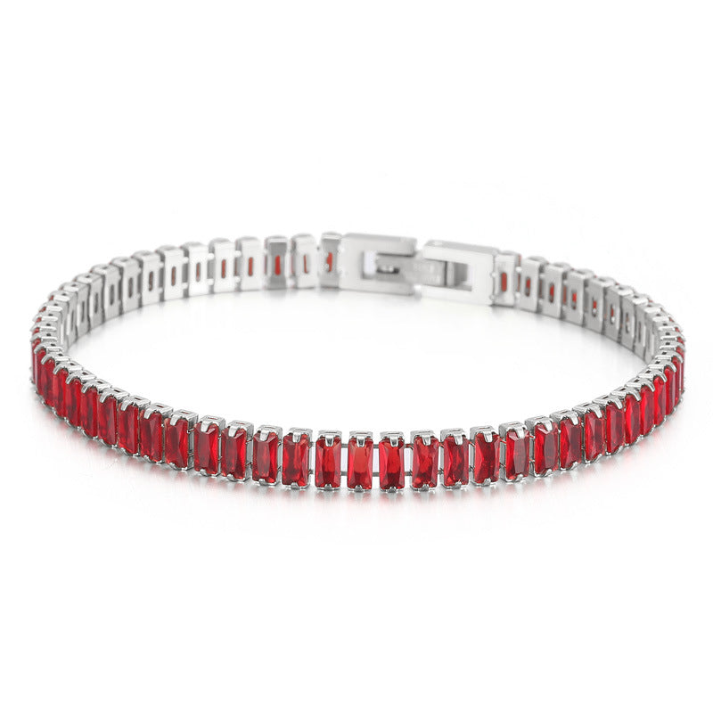 Armband mit Zirkonia-Steinen, 18K vergoldet – Bild 4 | LuxeStyle