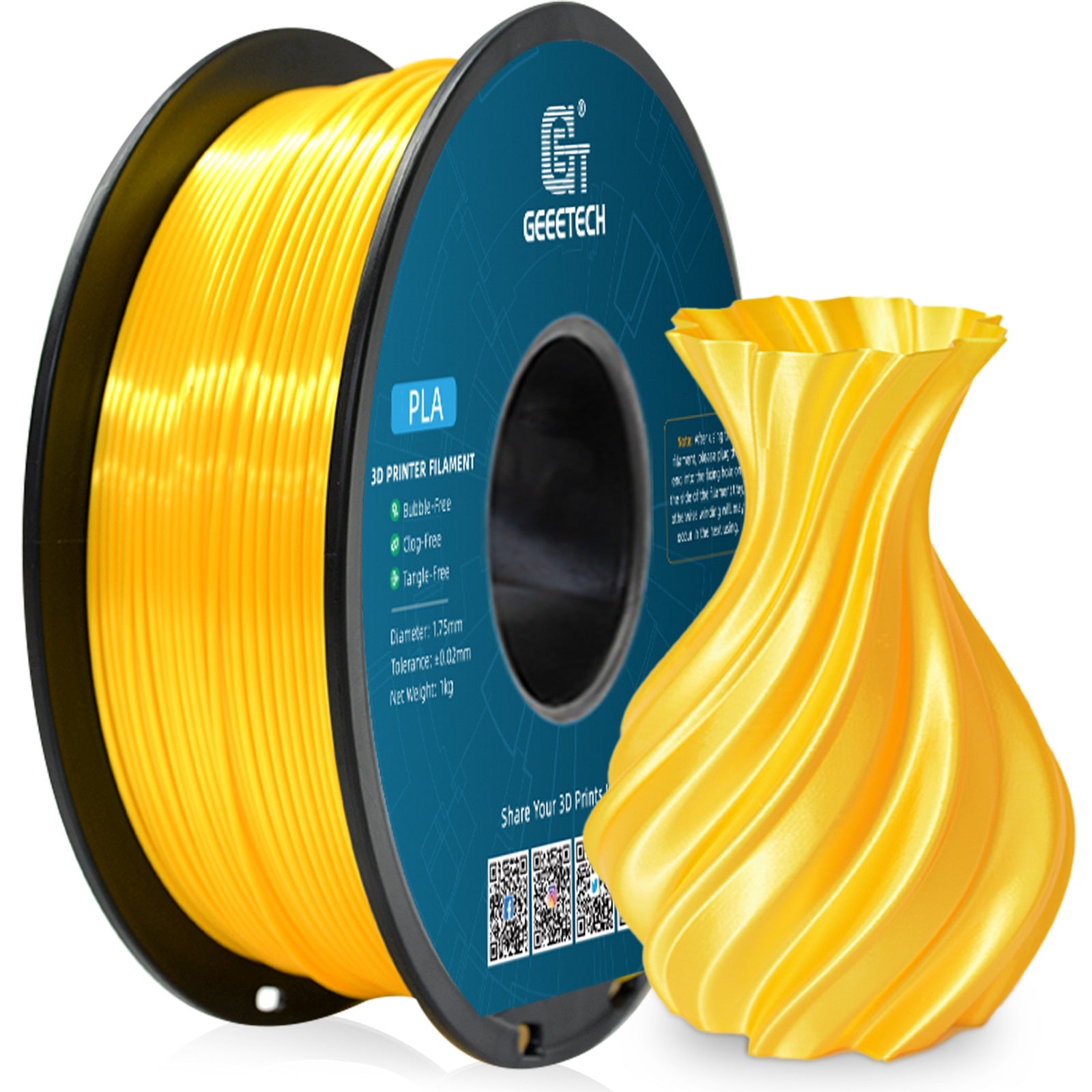 3D-Drucker Filament Seiden-Optik – Ansicht 3