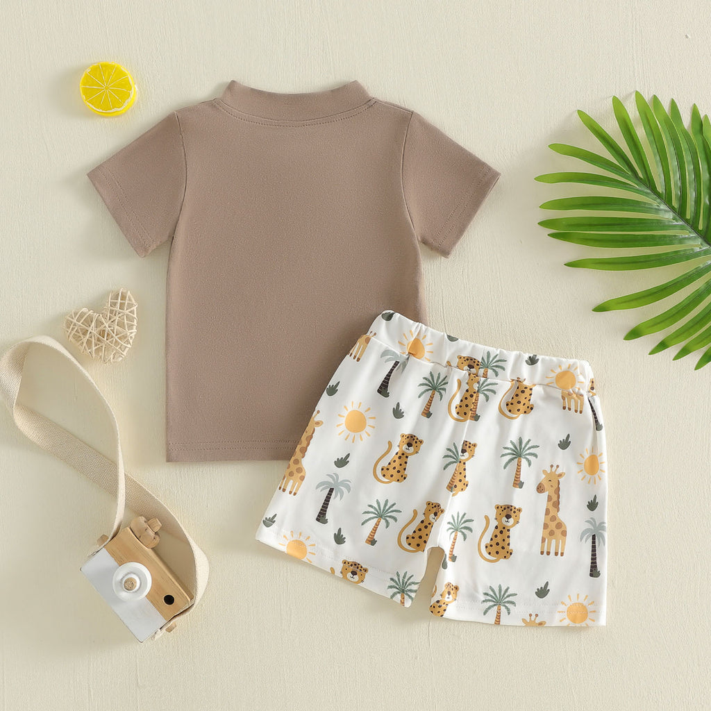 Kurzarm-Polo mit Shorts Set für Babys – Bild 2 | LuxeStyle