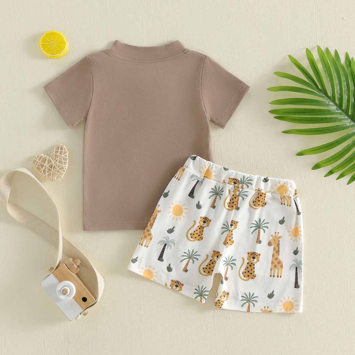 Kurzarm-Polo mit Shorts Set für Babys – Bild 2 | LuxeStyle