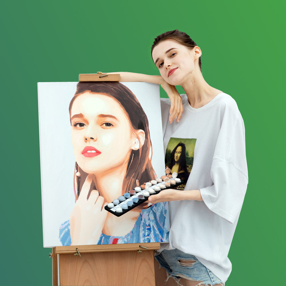 DIY Ölmalerei Herz Bild Geschenk für Paare