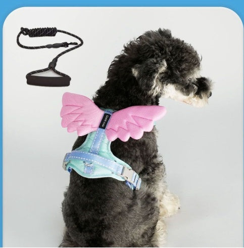 Hundegeschirr mit Engelsflügeln und Leine – Bild 8 | LuxeStyle