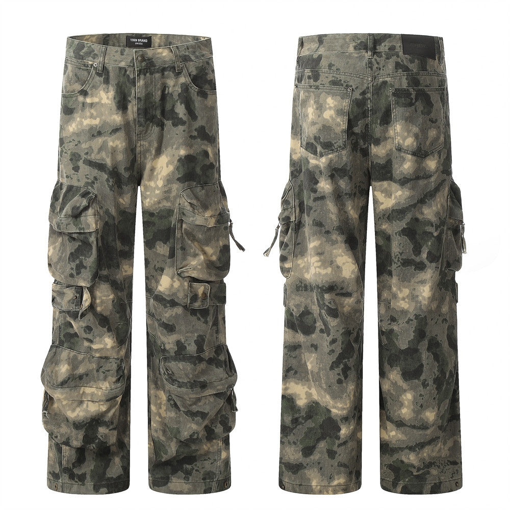 Camo-Pantalons mit mehreren Taschen