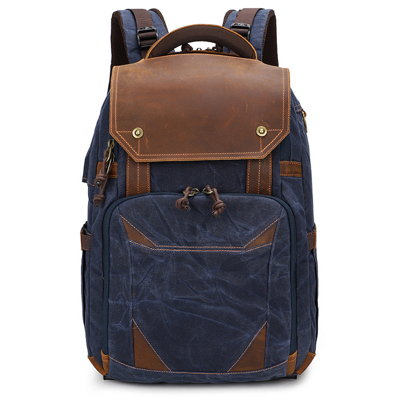 Wasserdichter Canvas-Rucksack für Laptop & Kamera | LuxeStyle