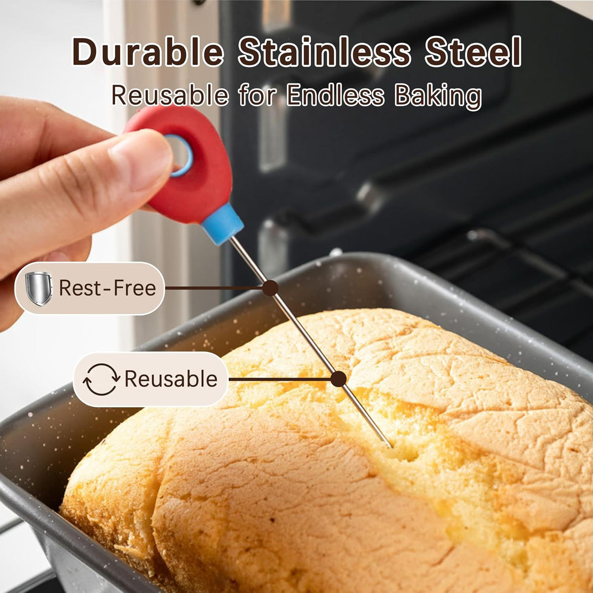 3-Stück Kuchenprobe-Thermometer-Set – Bild 3 | LuxeStyle
