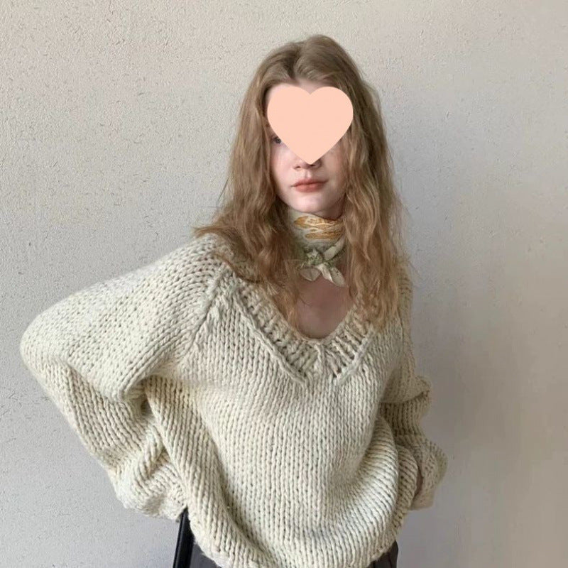 Handgestrickter Pullover