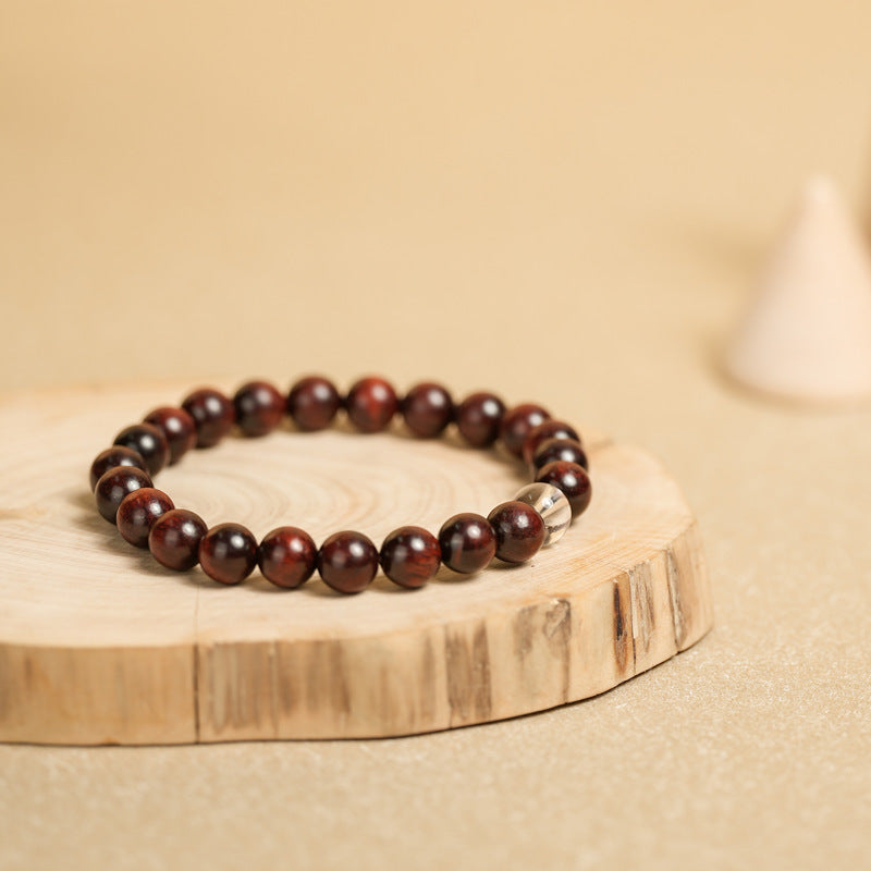 Armband aus Sandelholz und Kristallperlen – Bild 4 | LuxeStyle