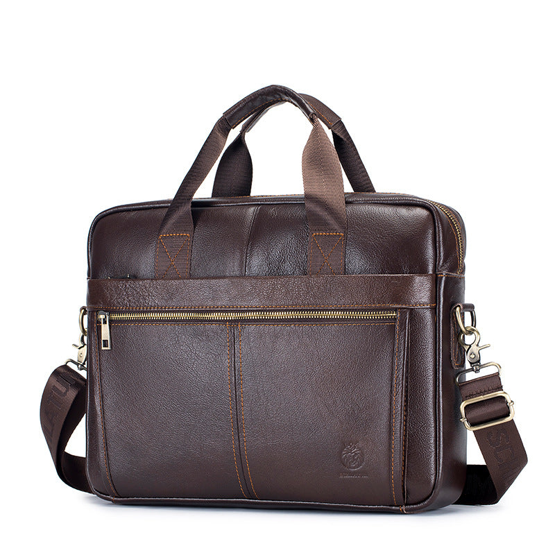 Herren-Leder-Transporttasche, wasserabweisend – Bild 2 | LuxeStyle