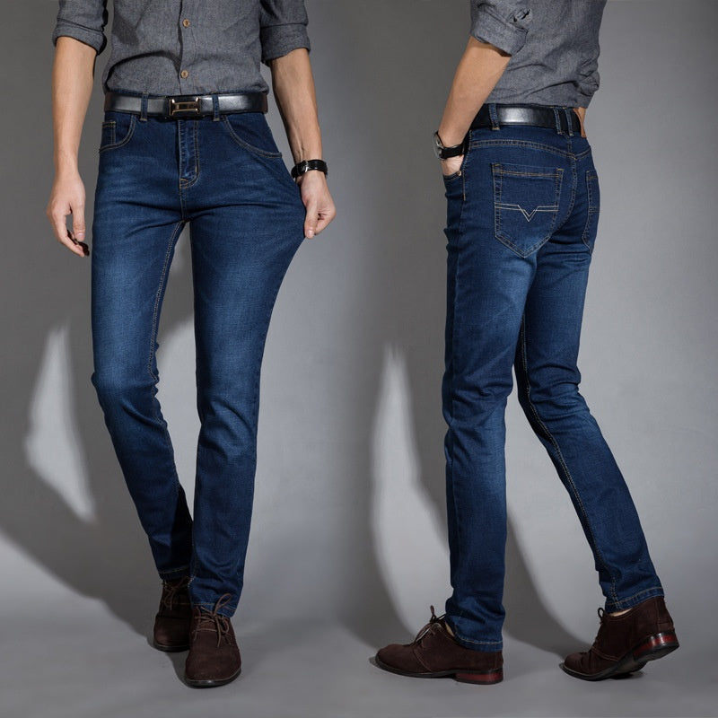 Herren Super-Stretch Jeans, locker geschnitten