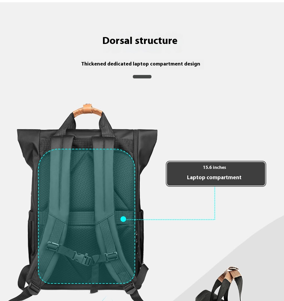 Rucksack mit geschwungener Kante